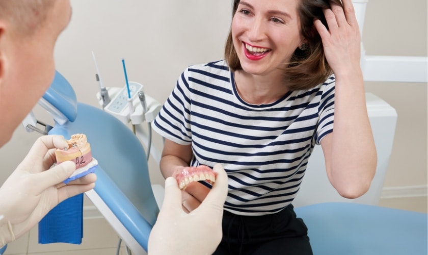 dental implants girl