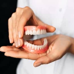 A model of teeth