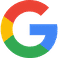 Google logo, colorful letter G in red, yellow, blue, and green