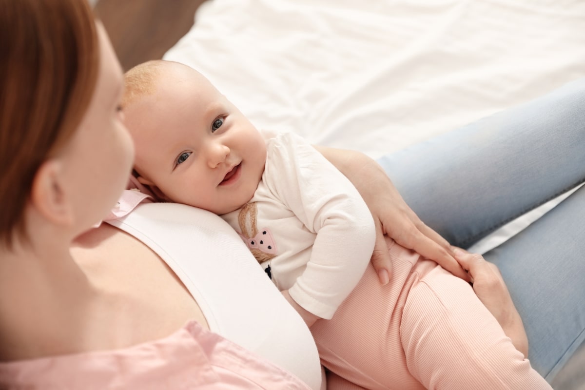 Baby and mother
